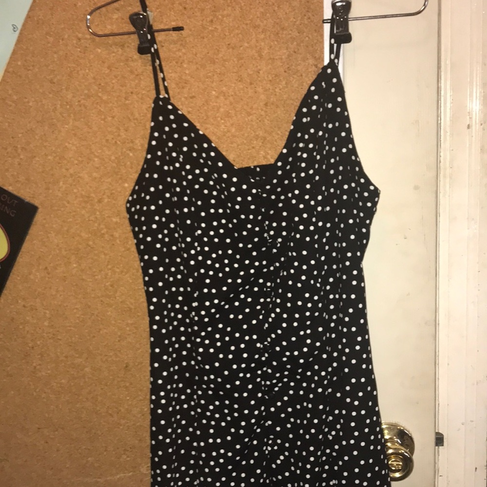 Polka maxi dress